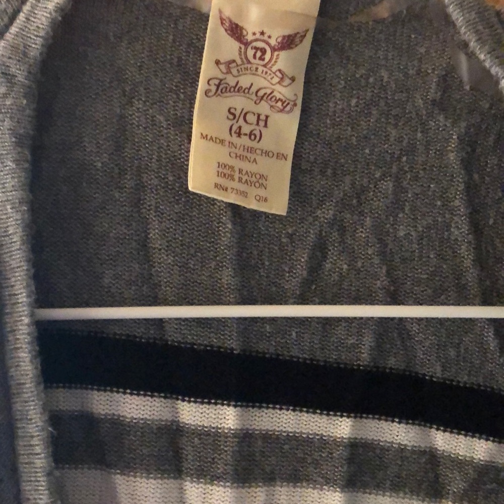 Size Small Striped cardigan.